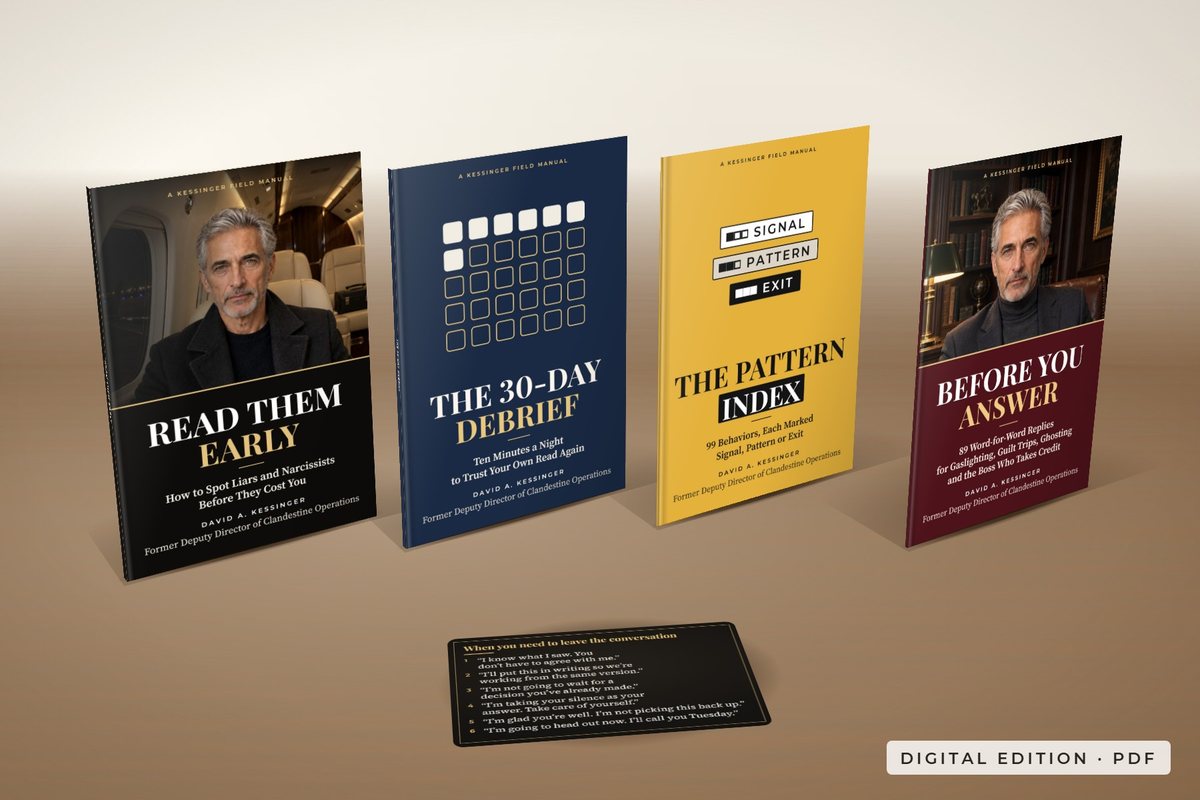 The books of the Everything edition: Read Them Early, Before You Answer, The 30-Day Debrief, The Pattern Index and The Paper Trail